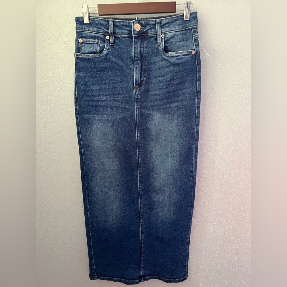 STS Blue Nikki Pencil Denim Maxi Skirt Size 25 New - Picture 3 of 9
